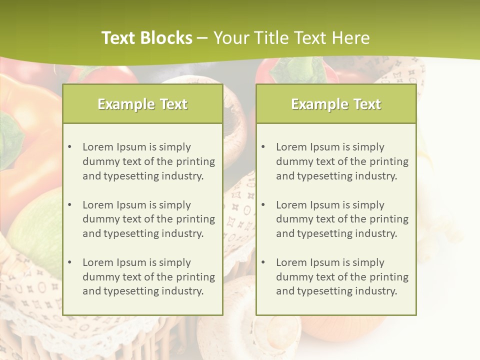 Aubergine Leaf Lettuce PowerPoint Template