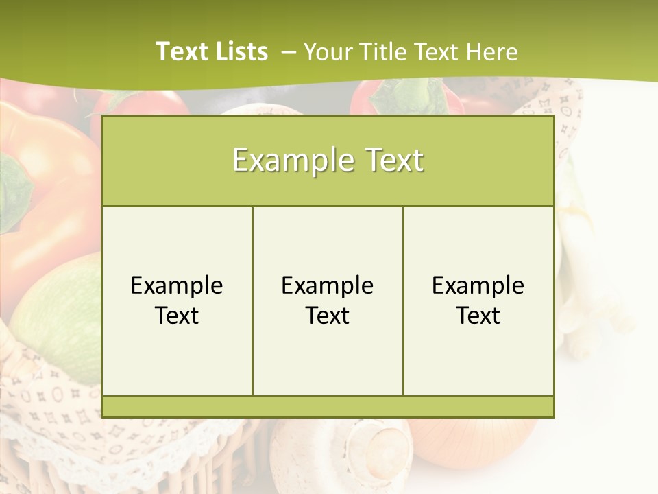 Aubergine Leaf Lettuce PowerPoint Template