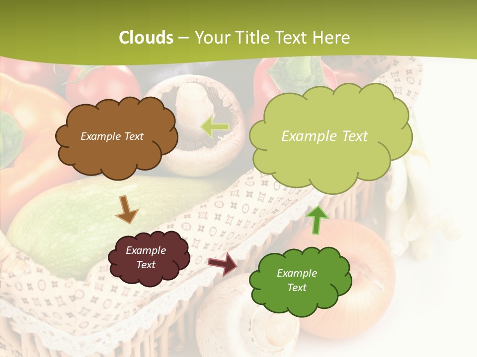 Aubergine Leaf Lettuce PowerPoint Template
