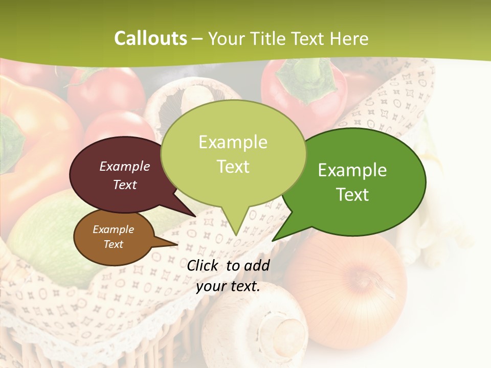 Aubergine Leaf Lettuce PowerPoint Template