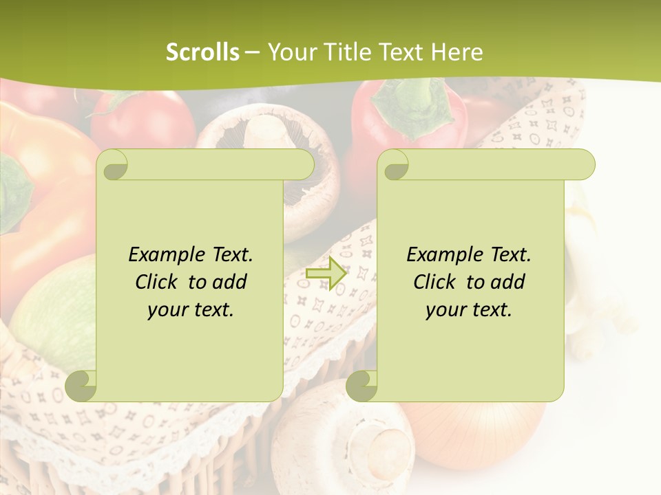 Aubergine Leaf Lettuce PowerPoint Template