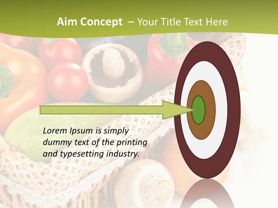 Aubergine Leaf Lettuce PowerPoint Template