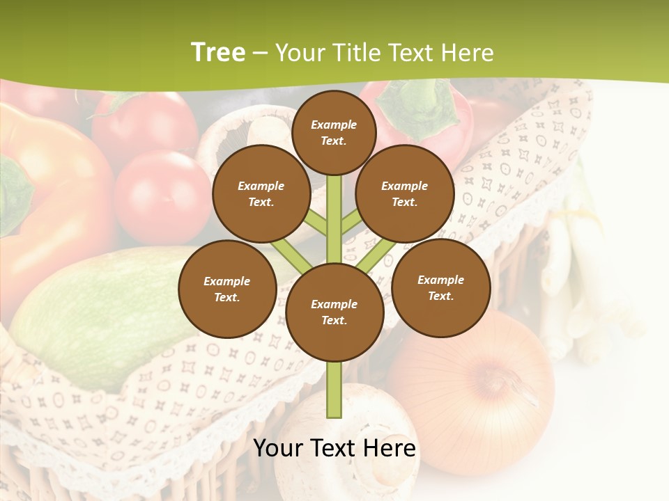 Aubergine Leaf Lettuce PowerPoint Template