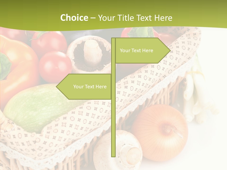 Aubergine Leaf Lettuce PowerPoint Template