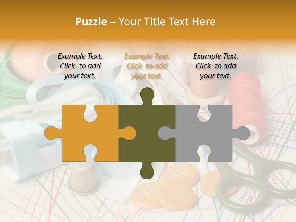 Line Color Scissors PowerPoint Template