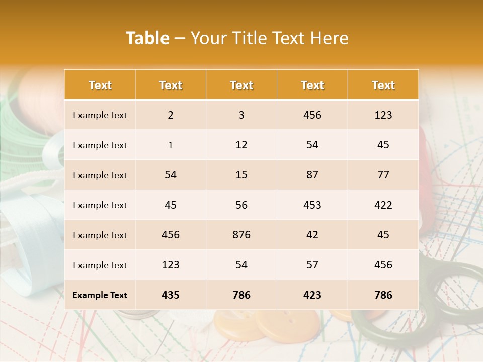 Line Color Scissors PowerPoint Template