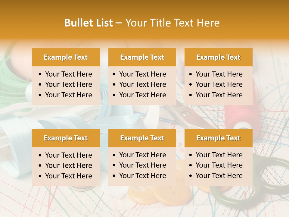 Line Color Scissors PowerPoint Template