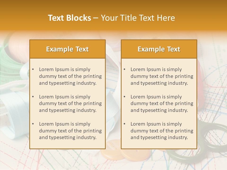 Line Color Scissors PowerPoint Template