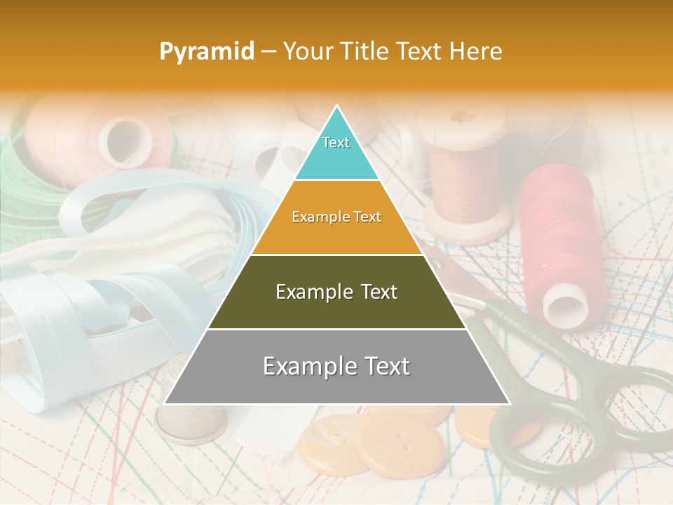 Line Color Scissors PowerPoint Template