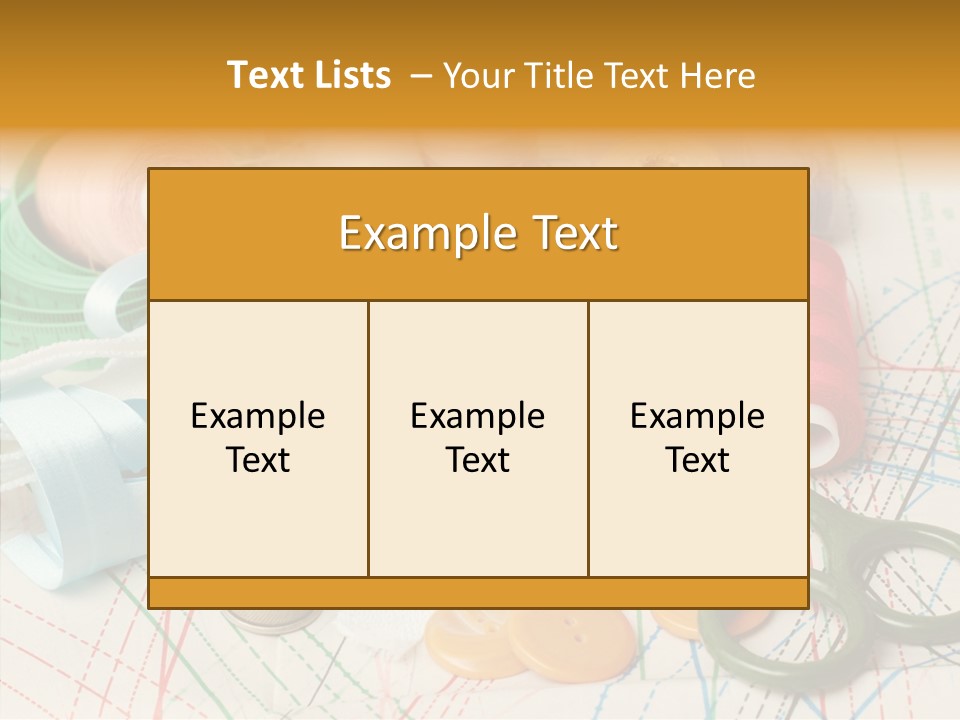 Line Color Scissors PowerPoint Template