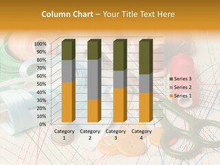 Line Color Scissors PowerPoint Template