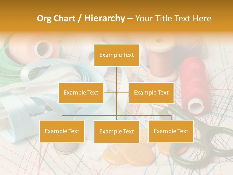 Line Color Scissors PowerPoint Template