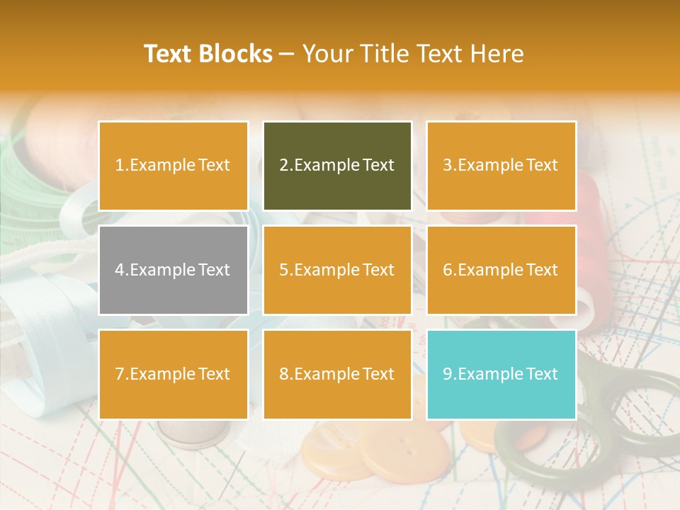 Line Color Scissors PowerPoint Template