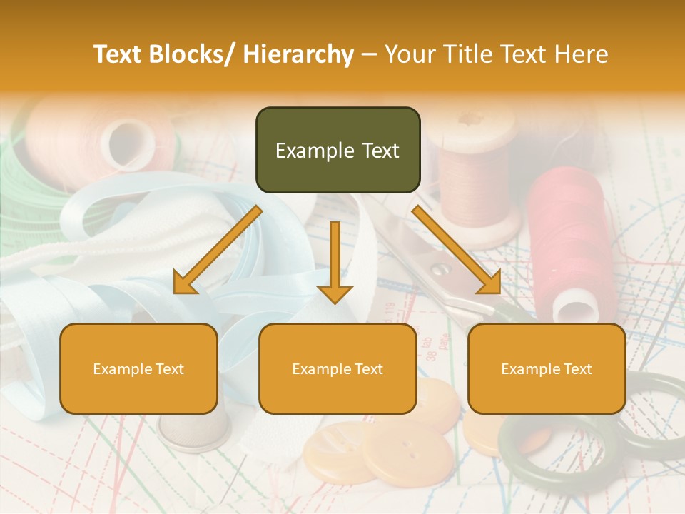 Line Color Scissors PowerPoint Template