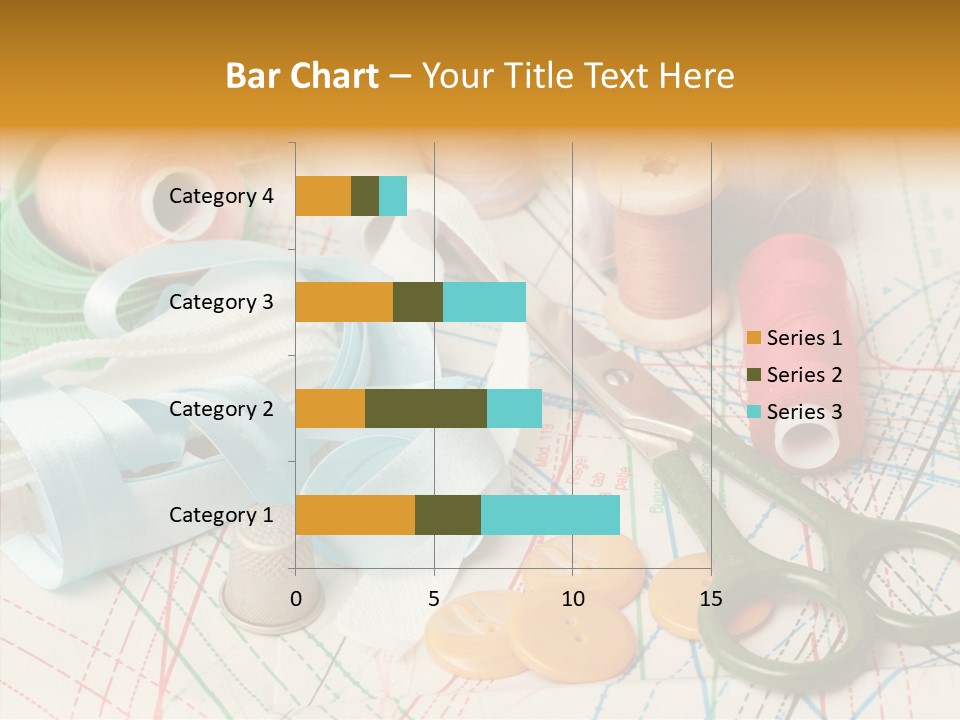 Line Color Scissors PowerPoint Template
