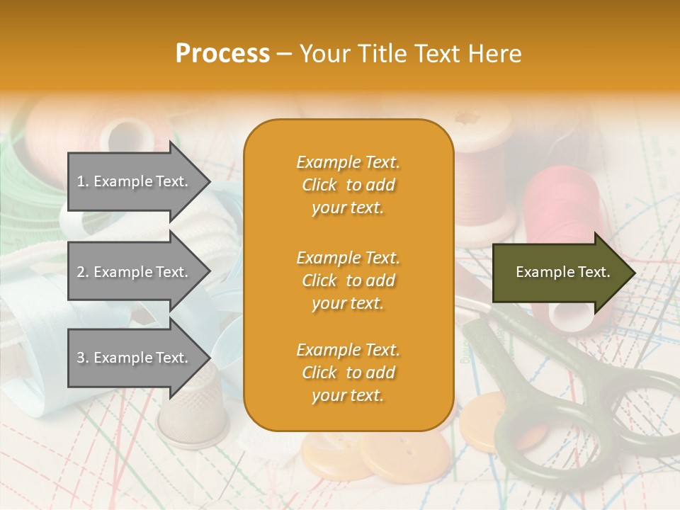 Line Color Scissors PowerPoint Template