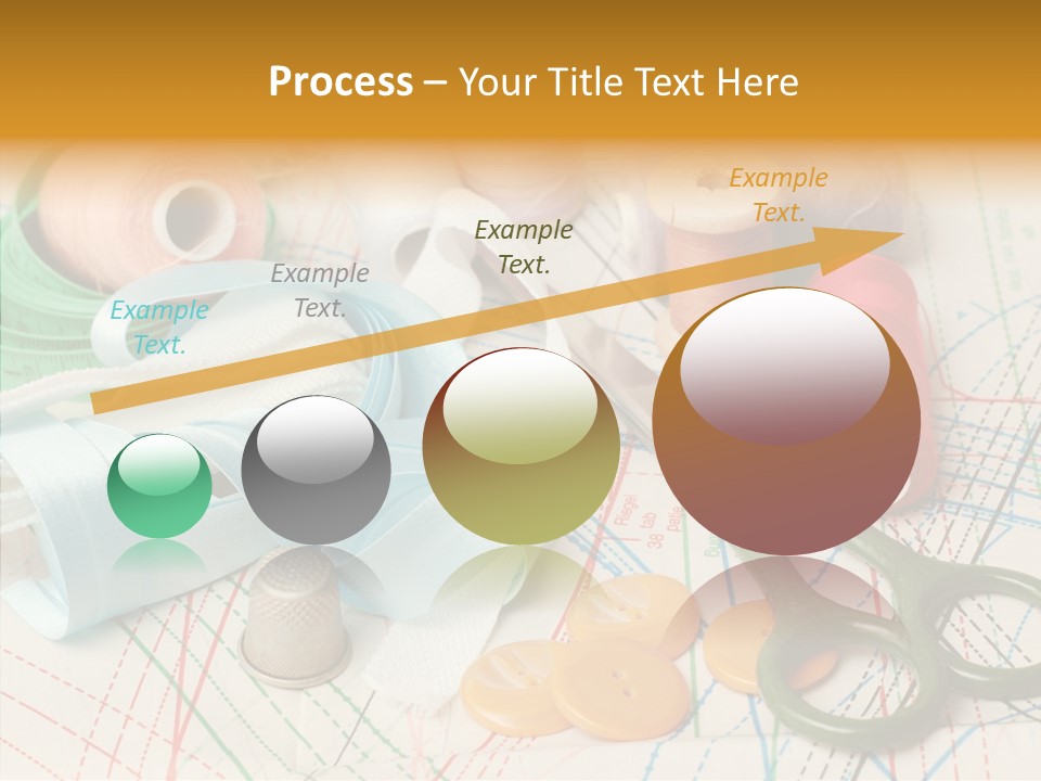 Line Color Scissors PowerPoint Template