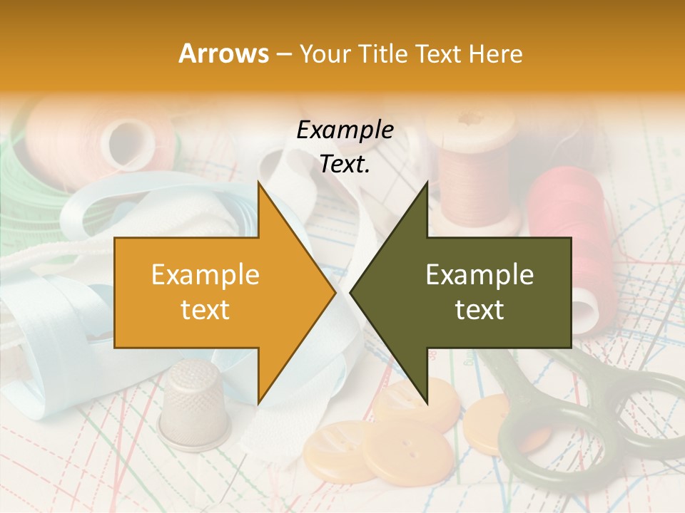 Line Color Scissors PowerPoint Template