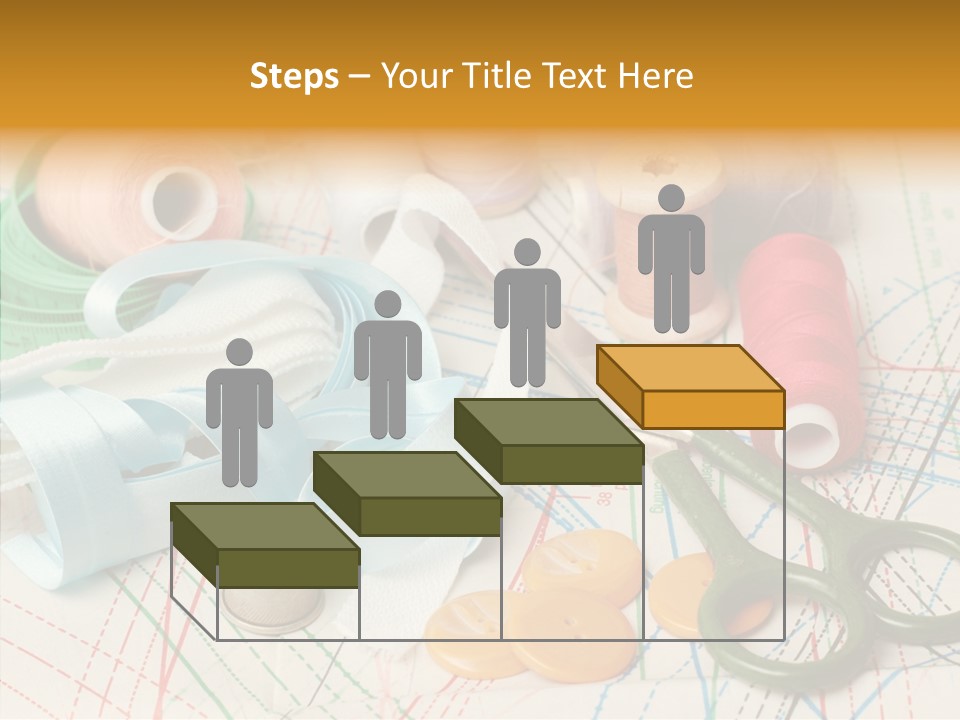Line Color Scissors PowerPoint Template