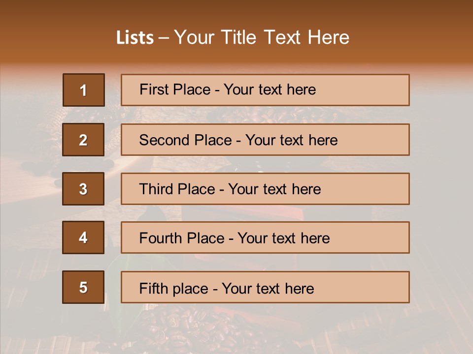 Collage Beverage Grinder PowerPoint Template