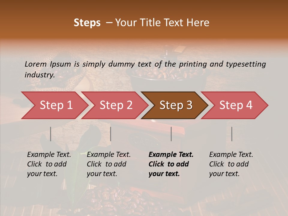 Collage Beverage Grinder PowerPoint Template