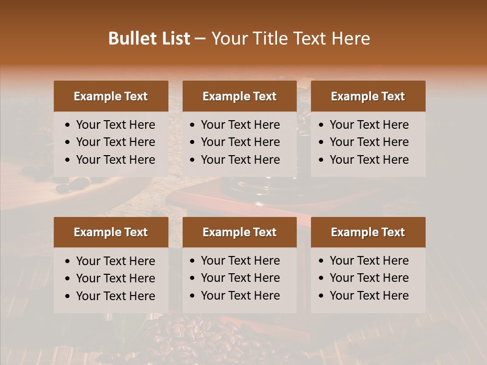 Collage Beverage Grinder PowerPoint Template