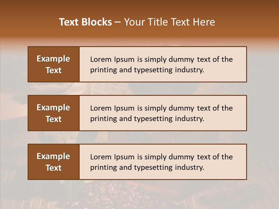 Collage Beverage Grinder PowerPoint Template