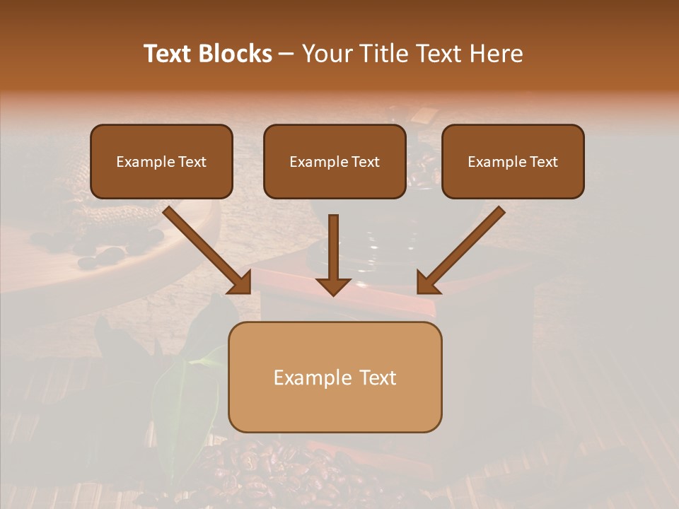 Collage Beverage Grinder PowerPoint Template