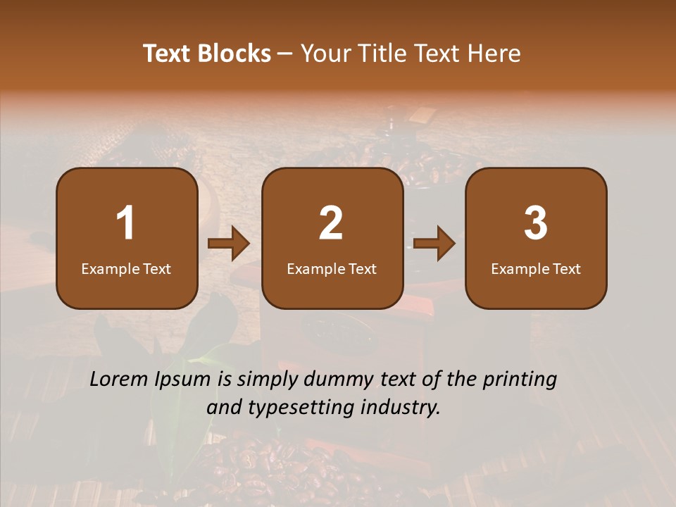 Collage Beverage Grinder PowerPoint Template