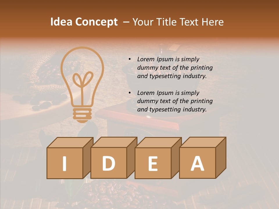 Collage Beverage Grinder PowerPoint Template