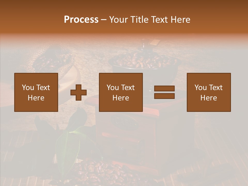 Collage Beverage Grinder PowerPoint Template