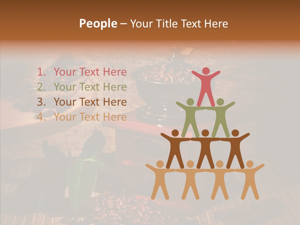 Collage Beverage Grinder PowerPoint Template