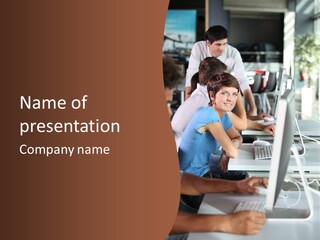 Students Business  People PowerPoint Template