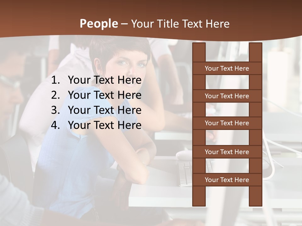 Students Business  People PowerPoint Template