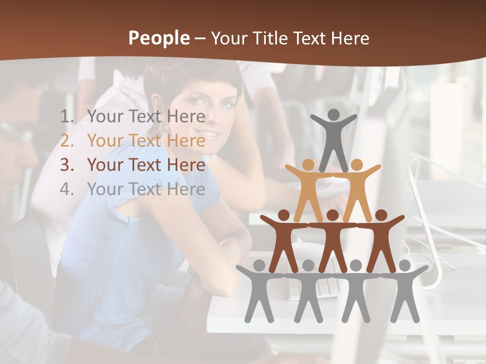 Students Business  People PowerPoint Template