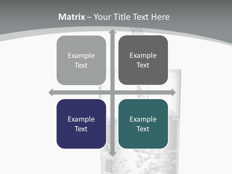 Silver Glass Isolated PowerPoint Template