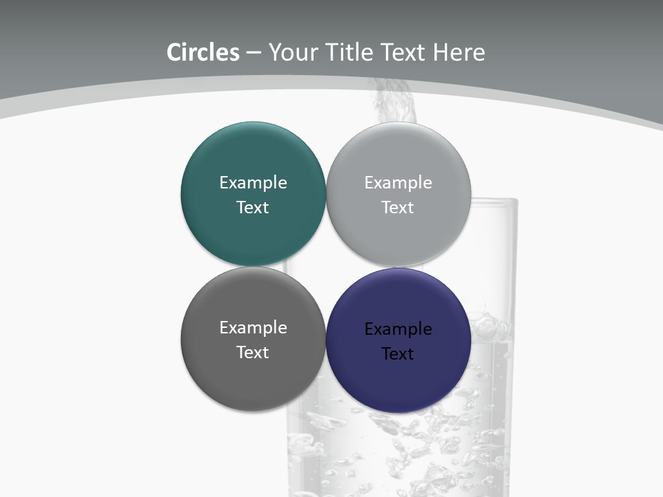 Silver Glass Isolated PowerPoint Template