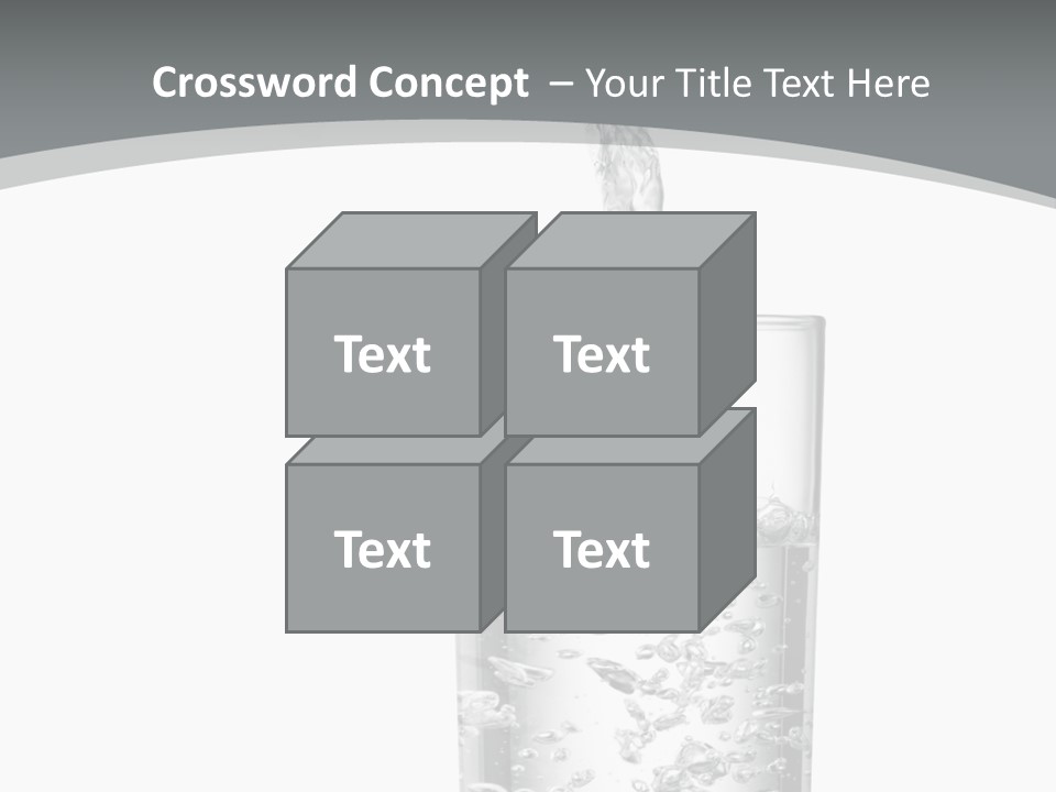 Silver Glass Isolated PowerPoint Template