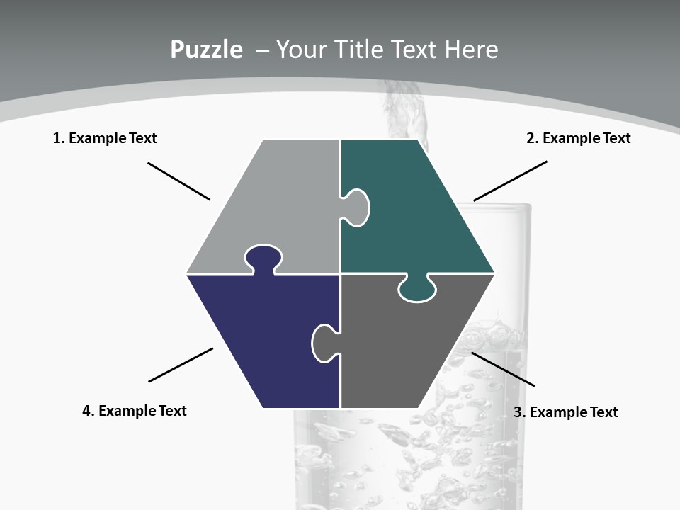 Silver Glass Isolated PowerPoint Template