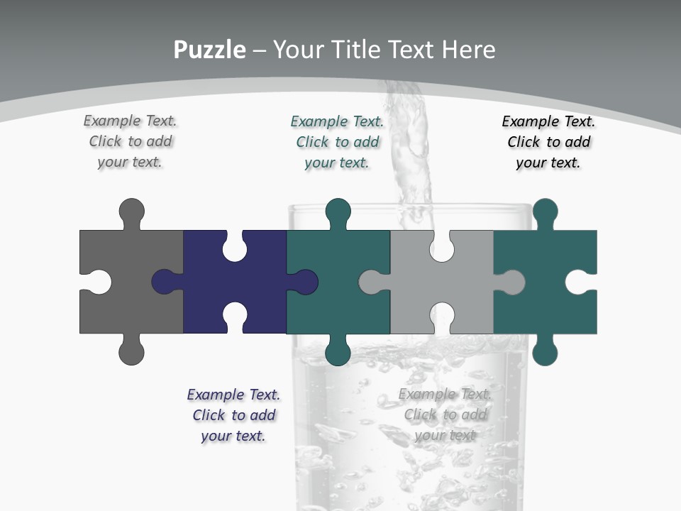 Silver Glass Isolated PowerPoint Template