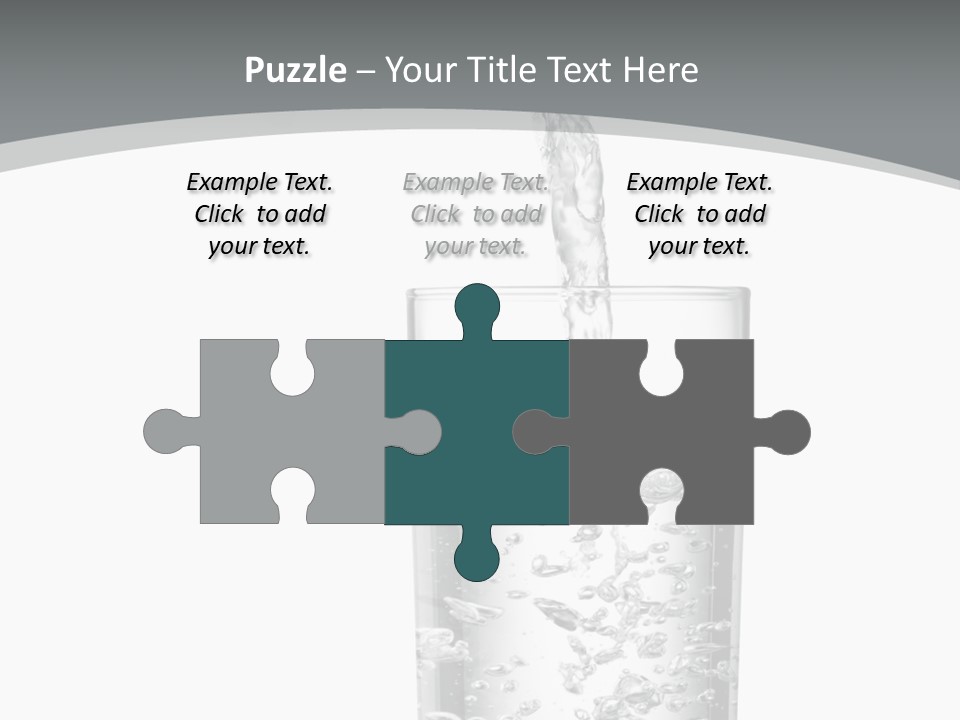 Silver Glass Isolated PowerPoint Template