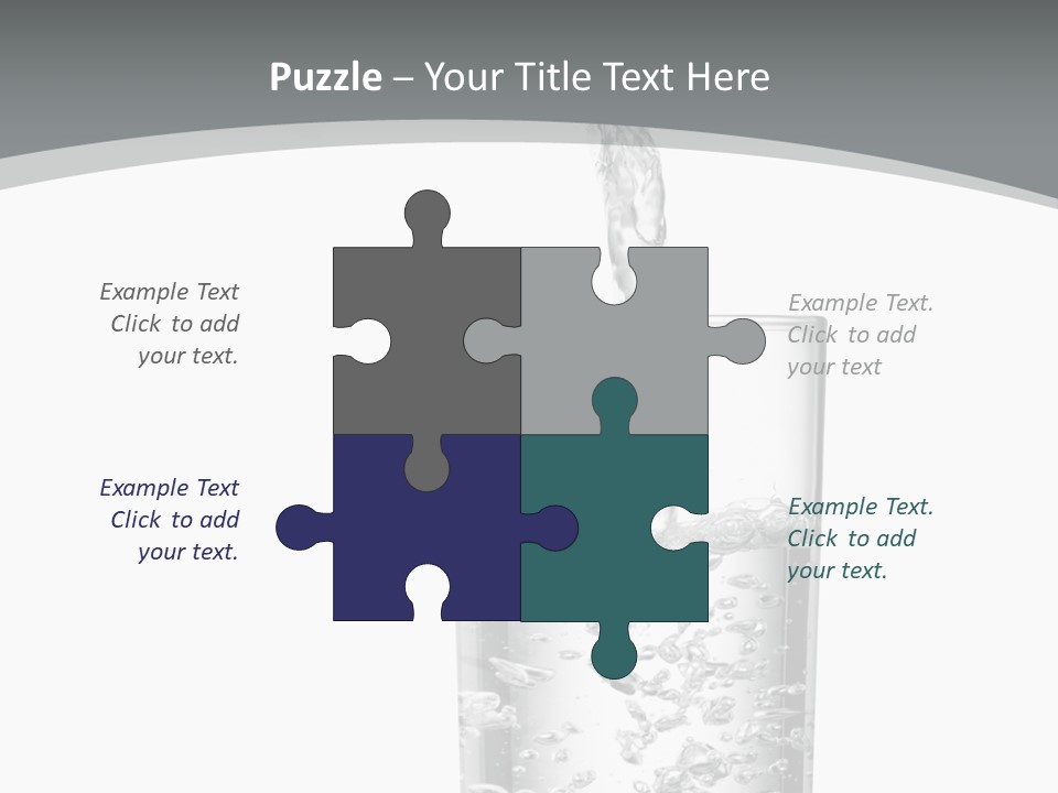 Silver Glass Isolated PowerPoint Template