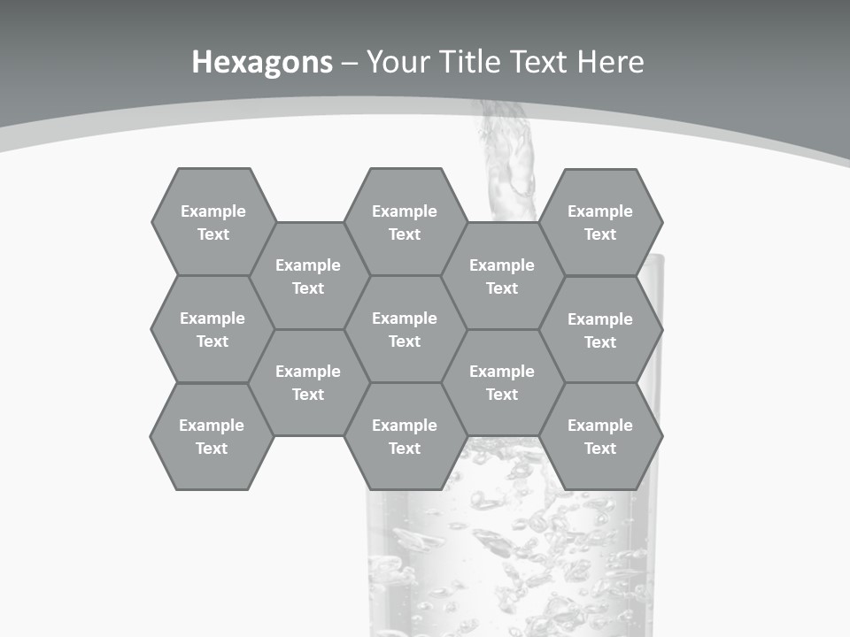 Silver Glass Isolated PowerPoint Template