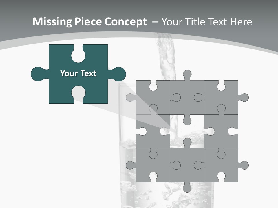 Silver Glass Isolated PowerPoint Template