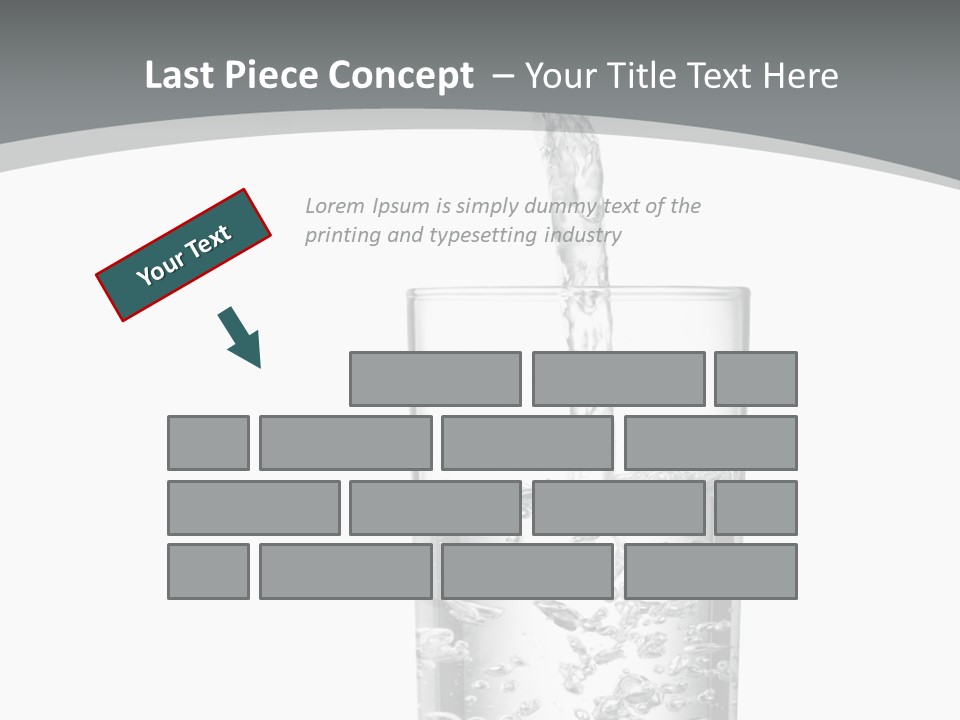 Silver Glass Isolated PowerPoint Template
