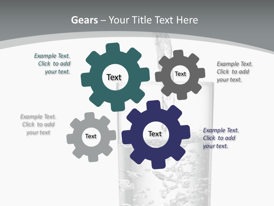 Silver Glass Isolated PowerPoint Template