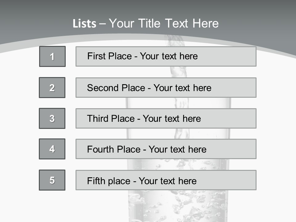 Silver Glass Isolated PowerPoint Template