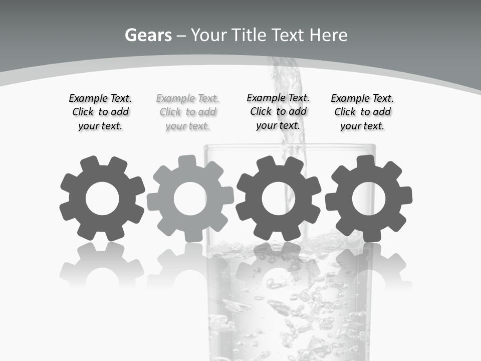 Silver Glass Isolated PowerPoint Template