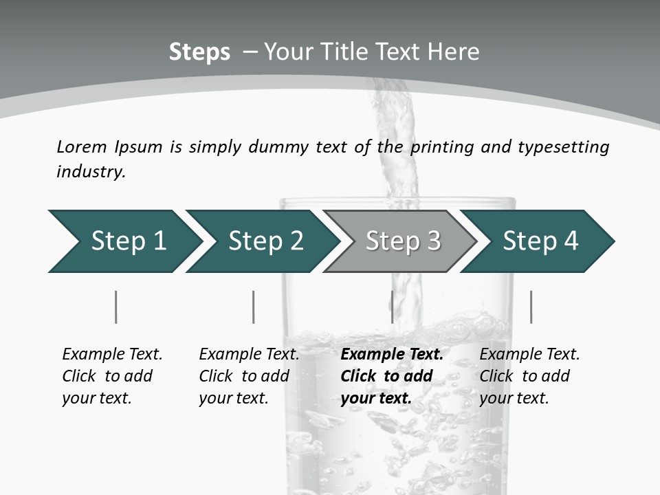 Silver Glass Isolated PowerPoint Template