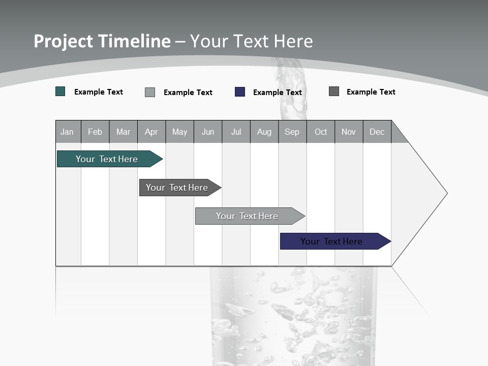 Silver Glass Isolated PowerPoint Template